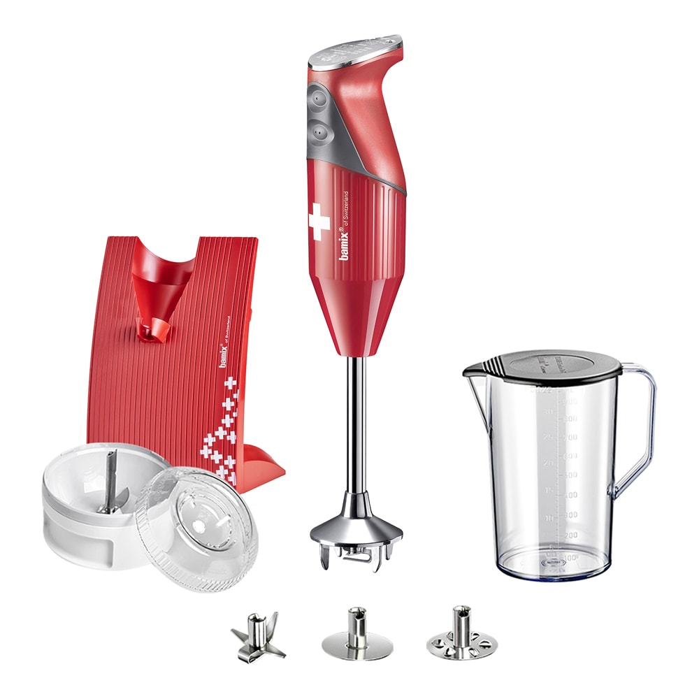 Bamix Stavmixer Swissline D 200 w Röd
