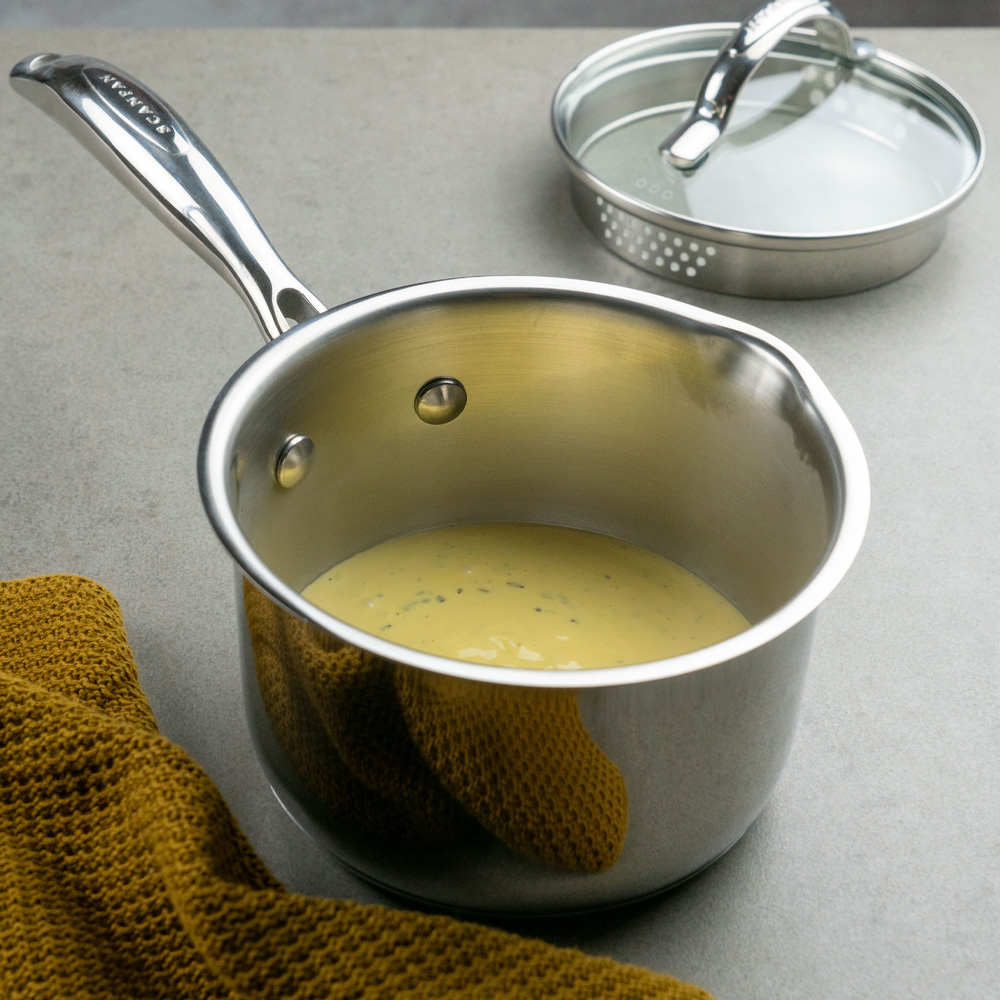 STS Kastrull med lock 1,2 L Rostfri