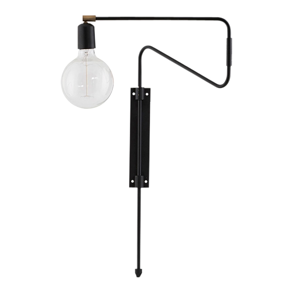 Swing Vägglampa 35 cm Svart