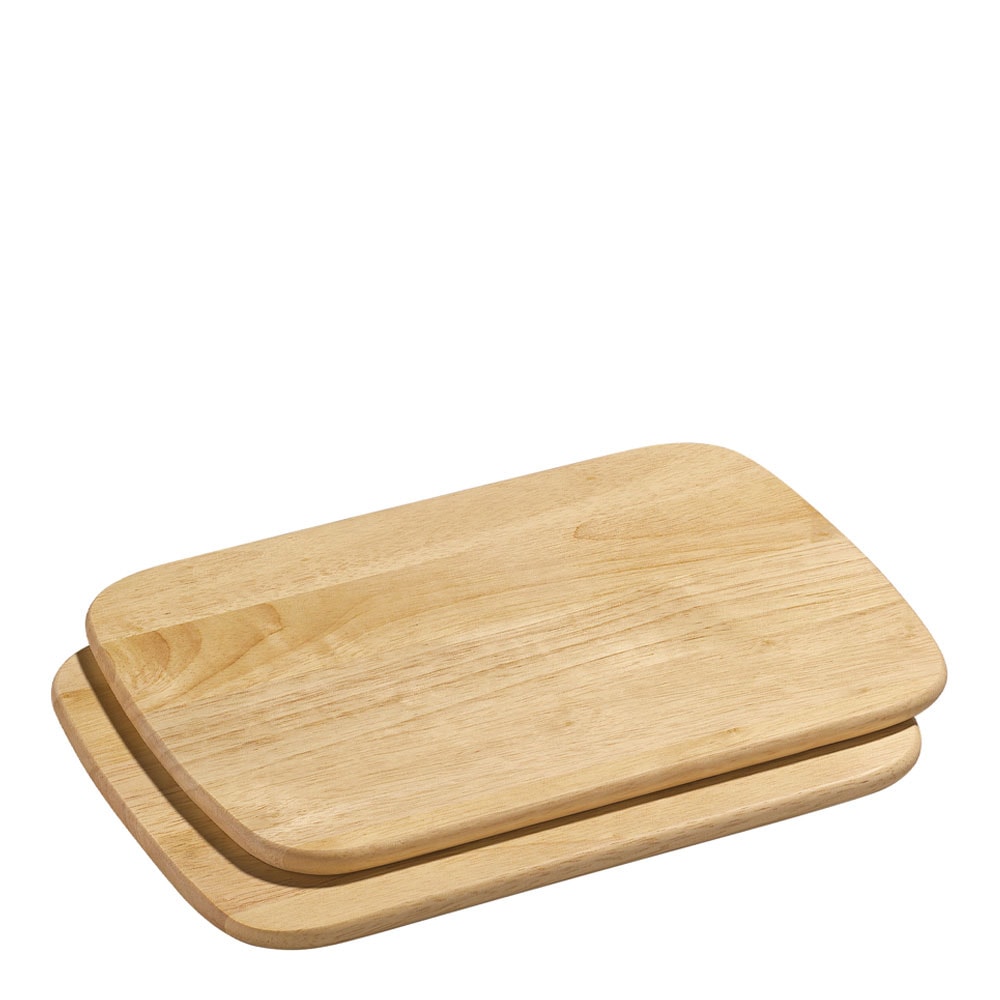 Liten Serveringsbricka 2-pack 28x20 cm Rubberwood