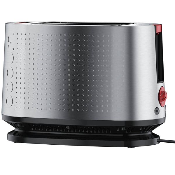 Bistro brödrost 2 skivor matt stål