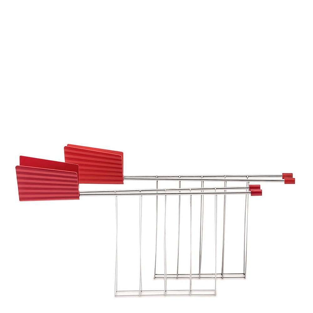 Alessi Plissé Toastgaller Röd