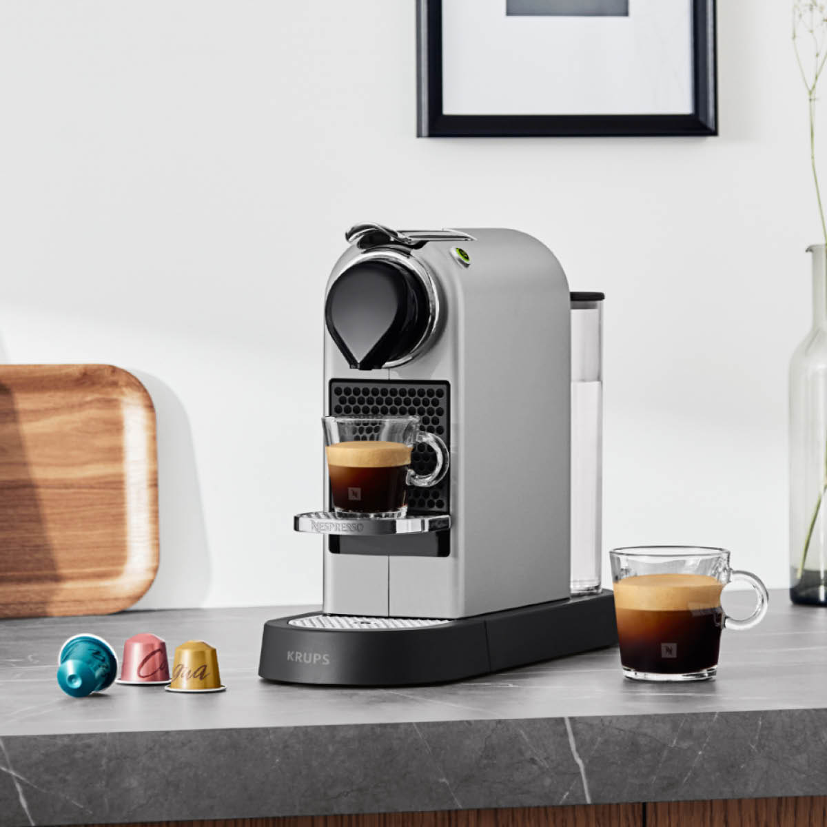 Nespresso CitiZ Single Maskin 1 L Silver
