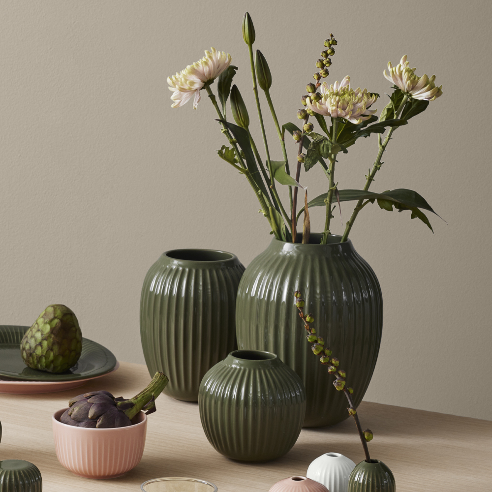 Hammersh?i Vas 25 cm Mörkgrön