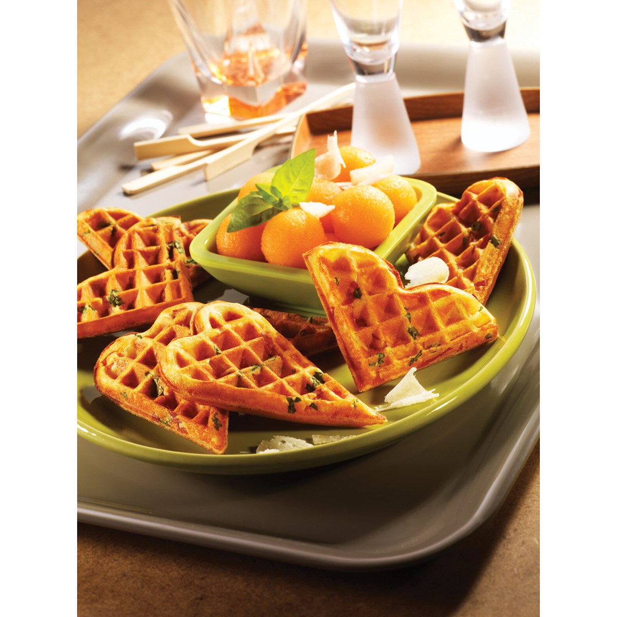 Box 6 Heart Waffle Plattor 2-Pack