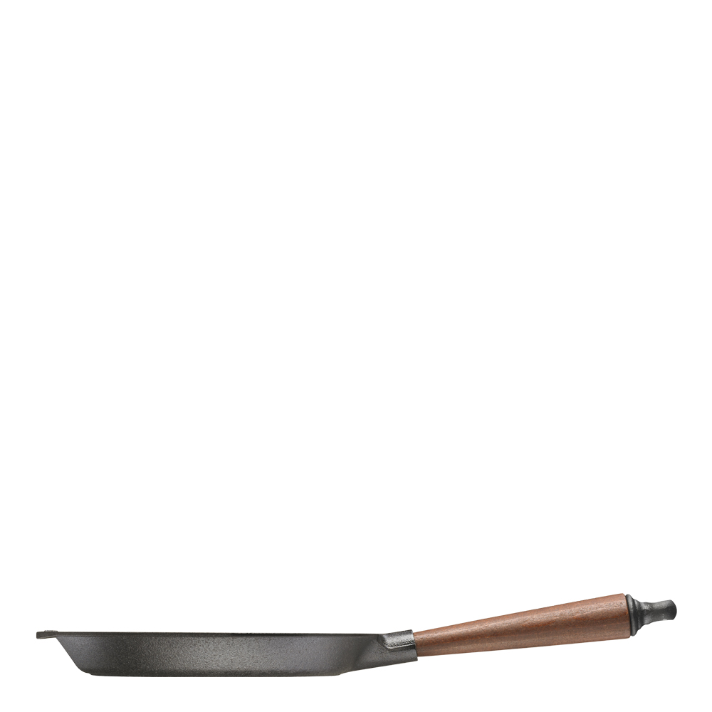 Traditional Grillpanna fyrkantig med trähandtag 25 cm
