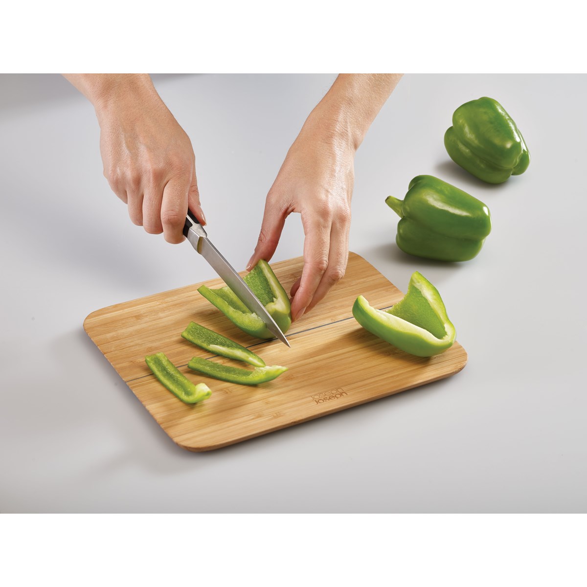 Chop2Pot Vikbar skärbräda Bambu Stor