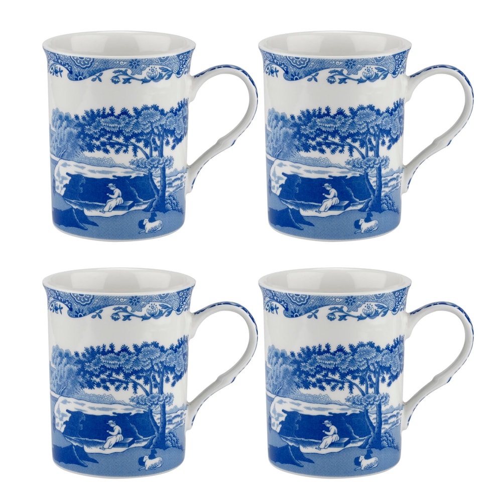 Blue Italian Mugg 34 cl 4-pack