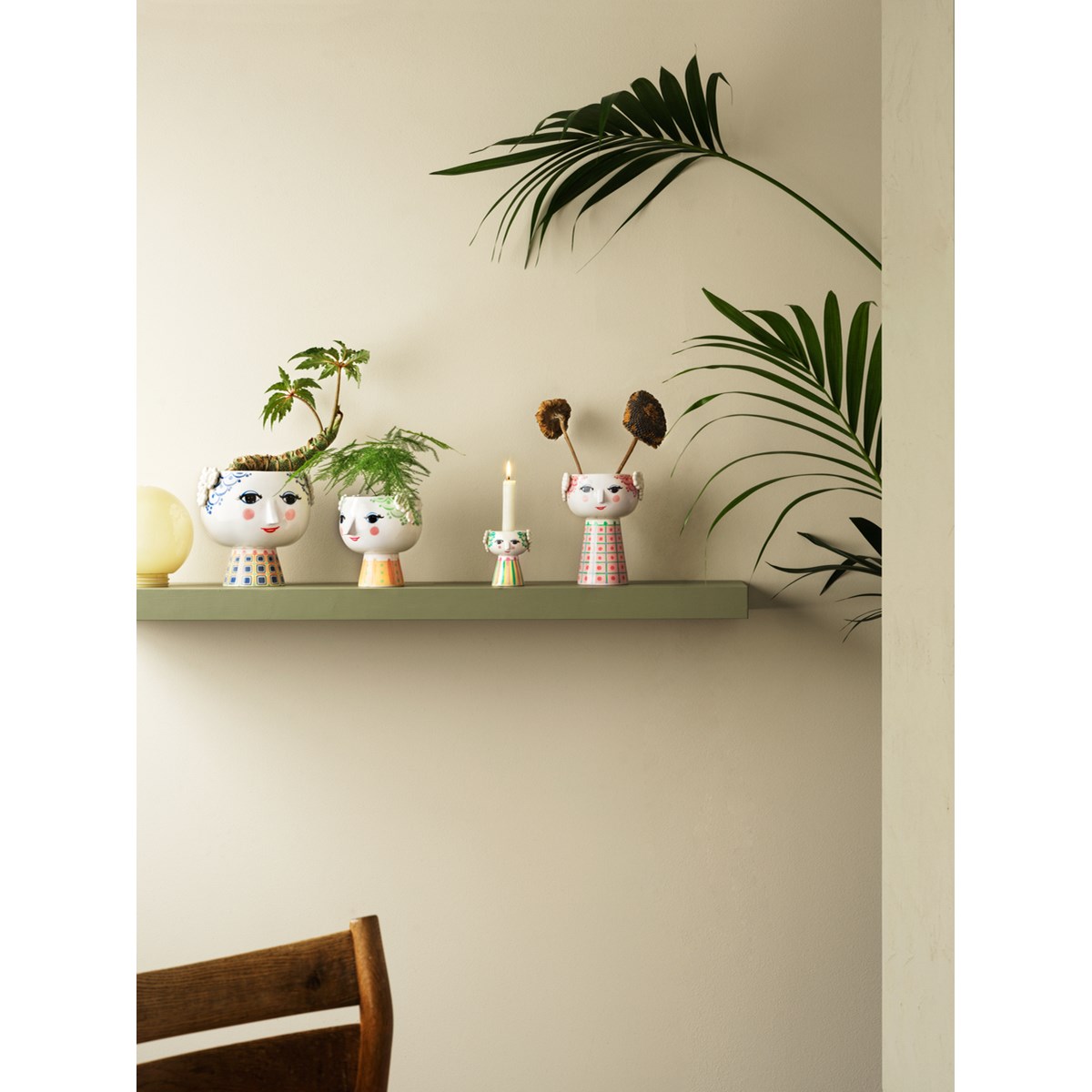 Eva Blomkruka 21 cm Blå