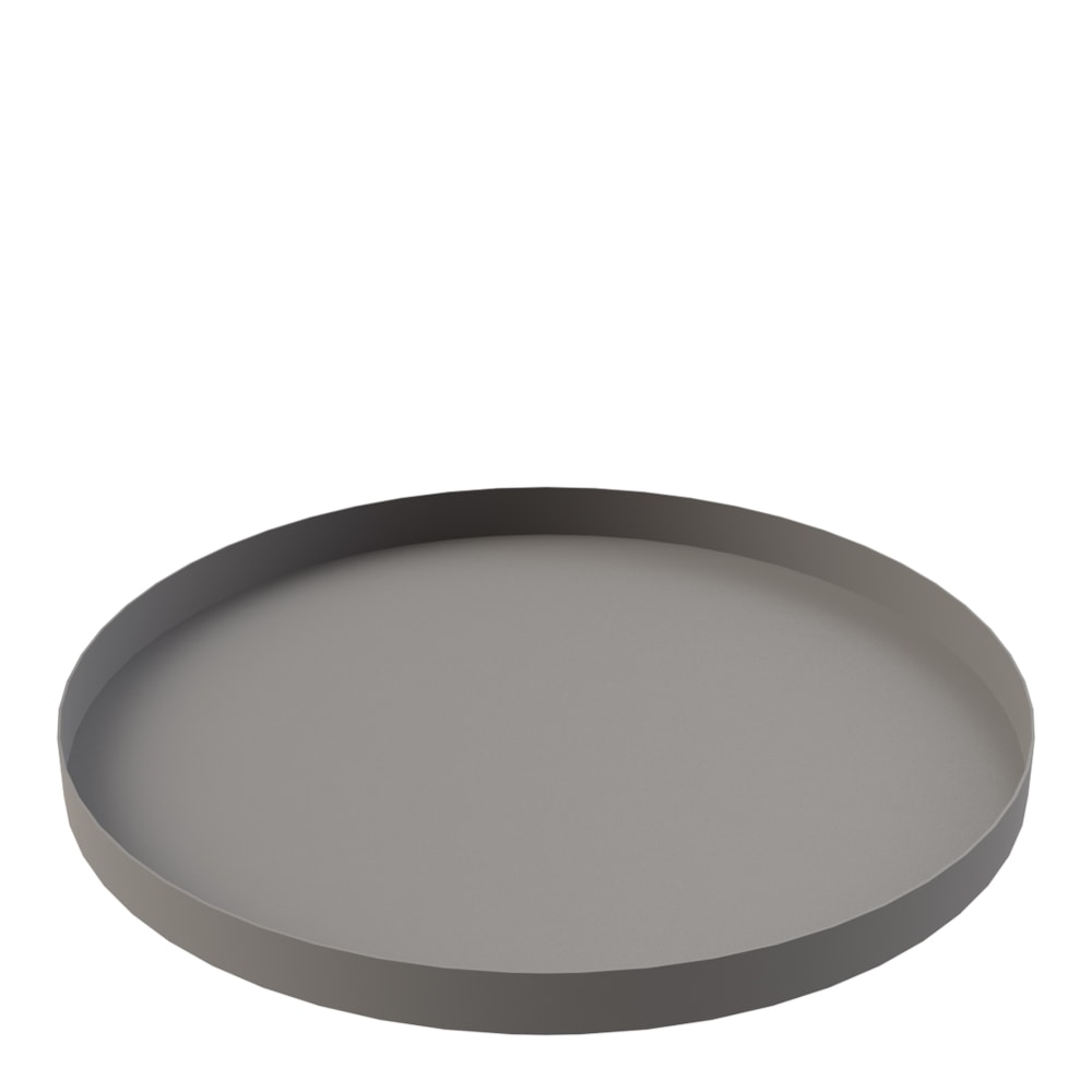 Tray Circle Fat 40 cm Grå