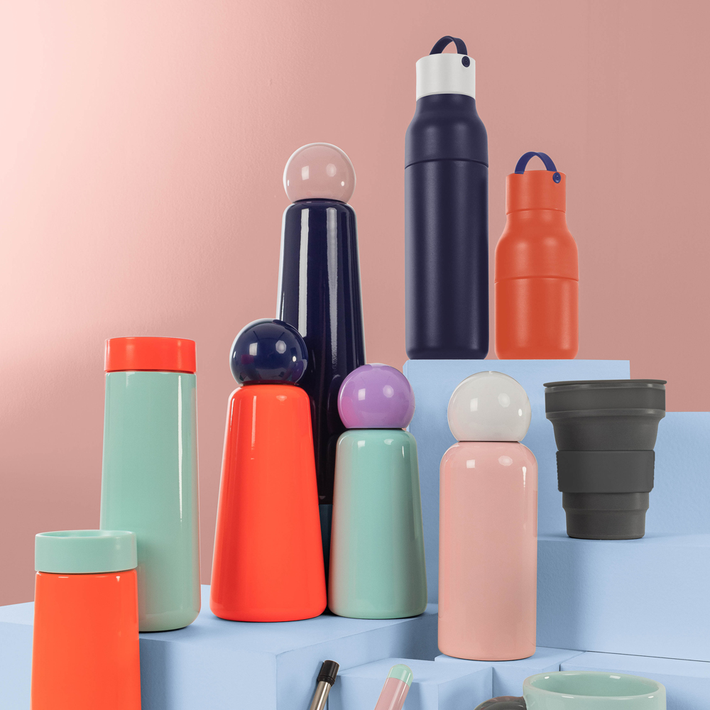 Active Bottle Flaska 50cl Indigo & White