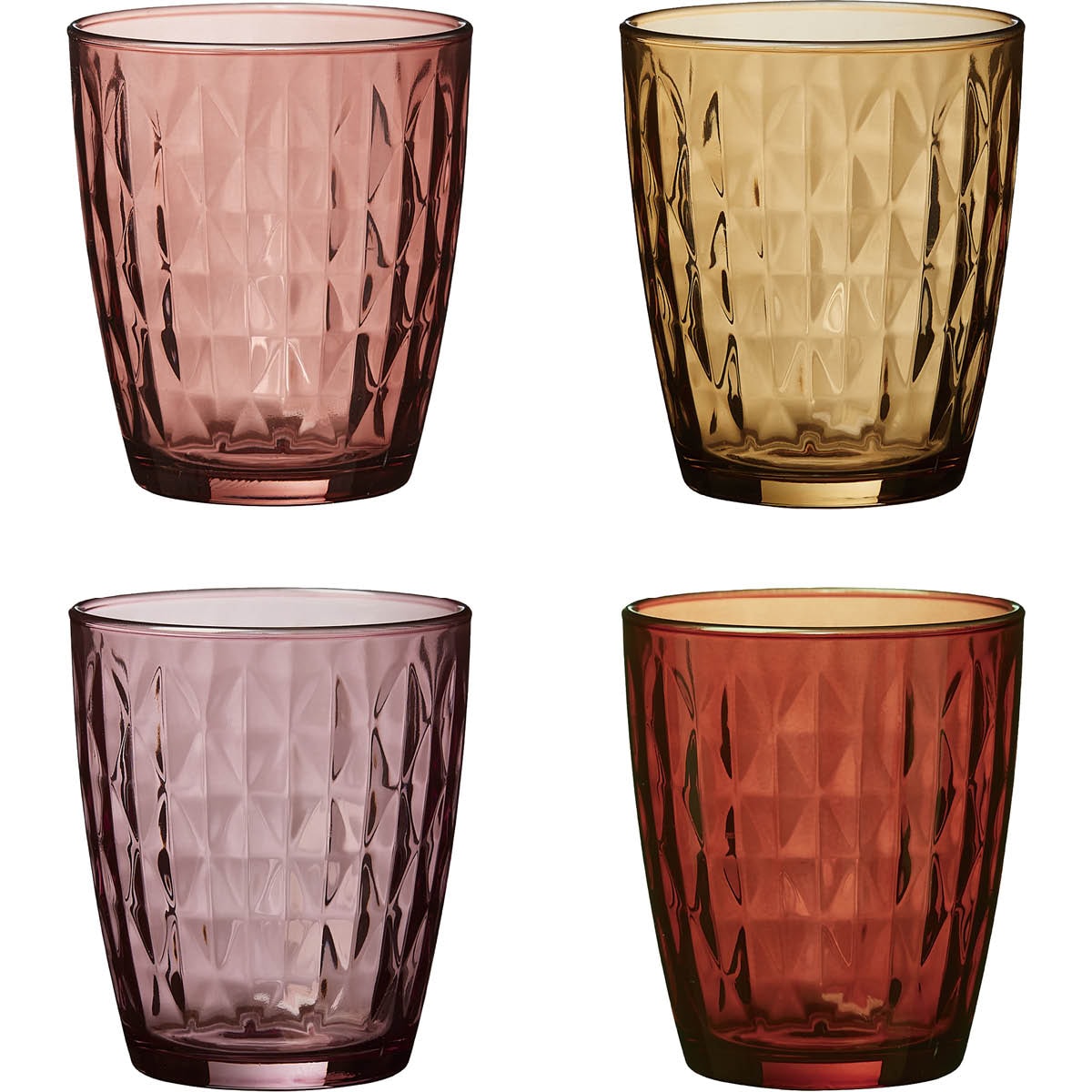 Mosaic Vattenglas mix 34 cl Röd