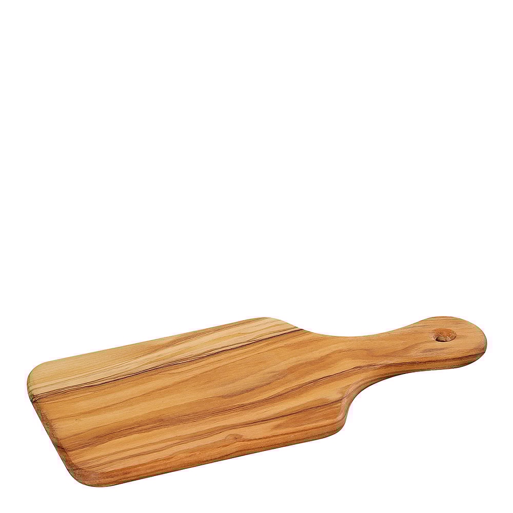 Skärbräda med handtag 22x11 cm Olivträ