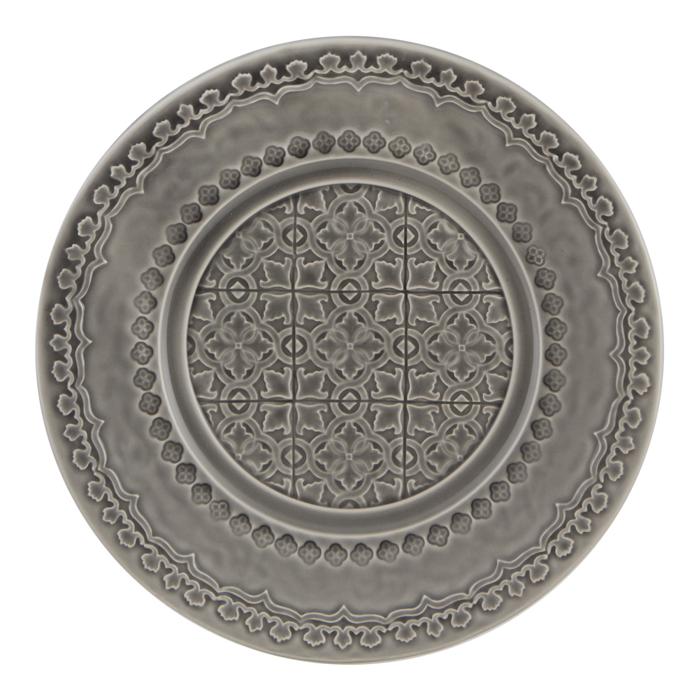 Rua Nova Tallrik flat 22 cm Grå