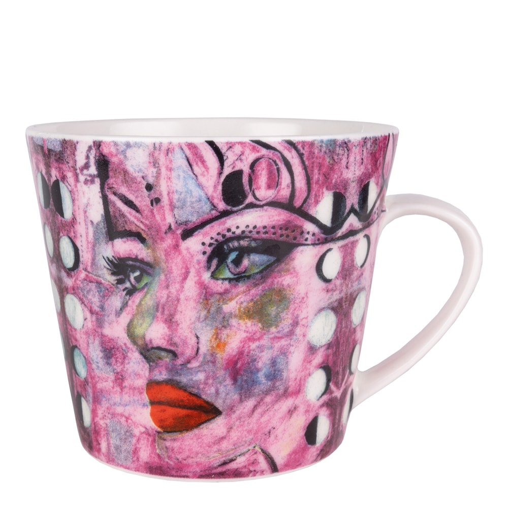 Carolina Gynning Mugg med Öra Moonlight Queen 40 cl Rosa
