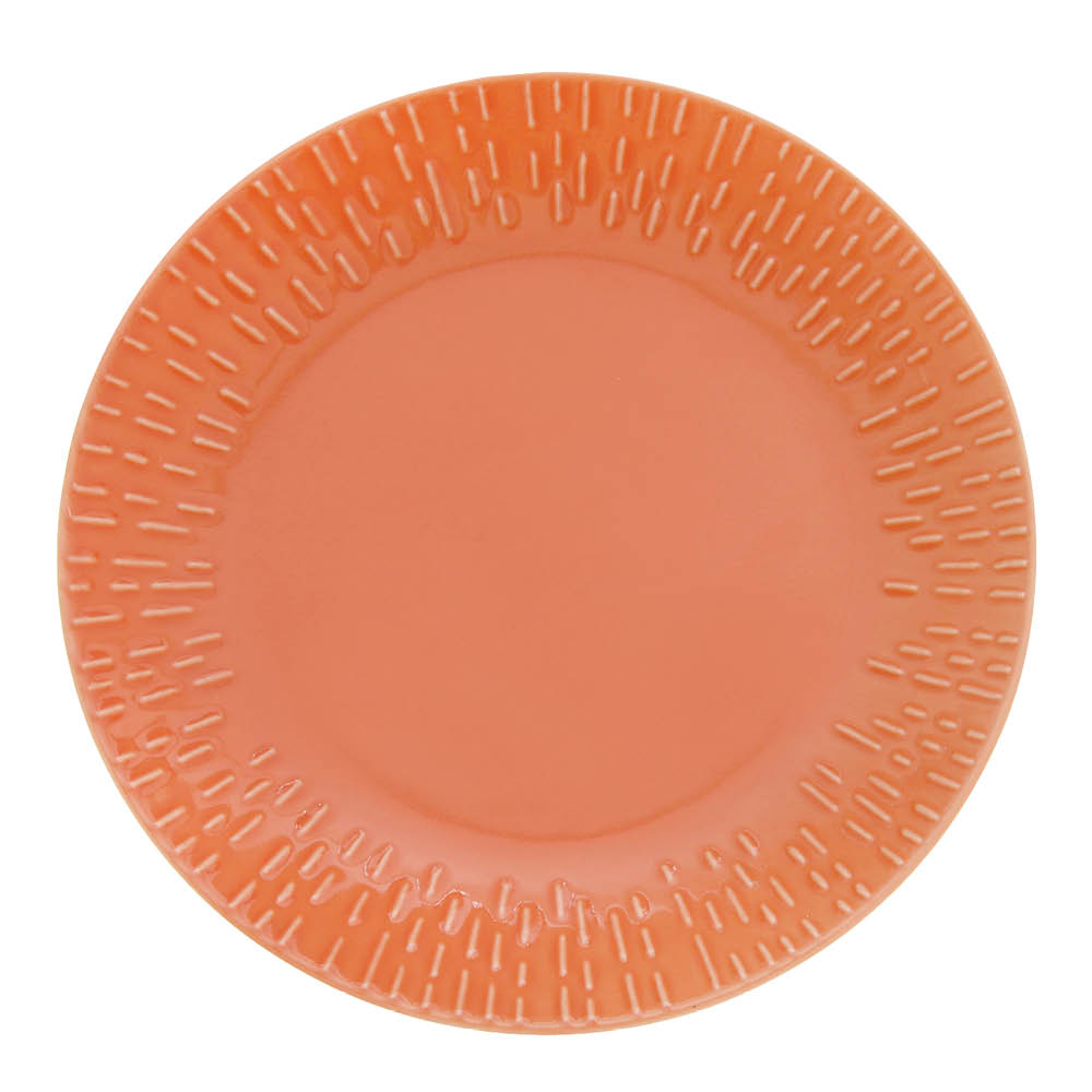 Confetti Desserttallrik 21 cm Aprikos