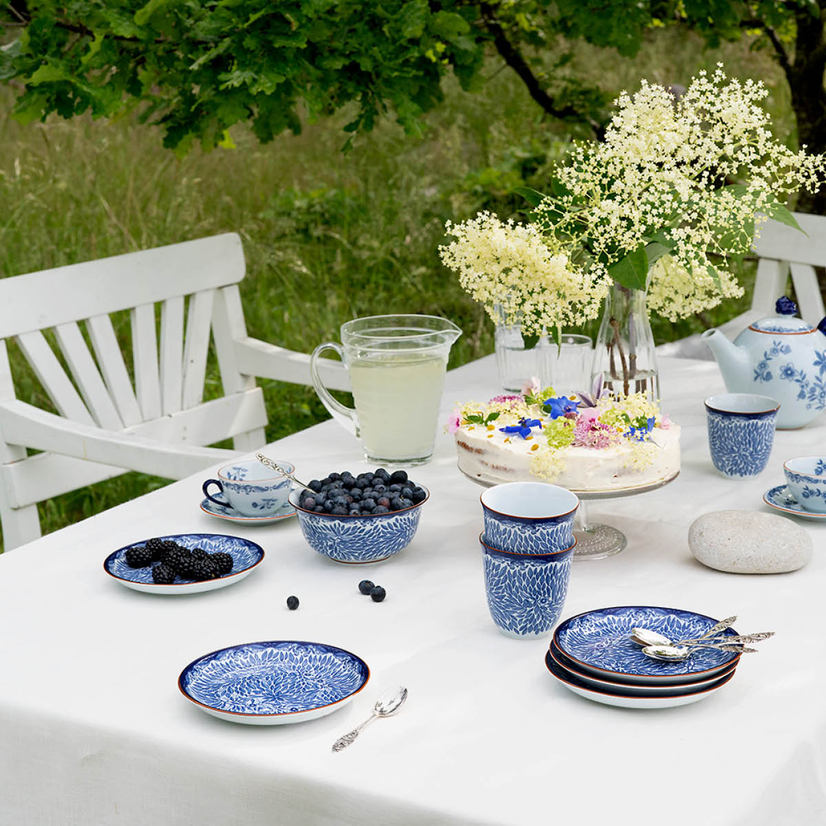 Ostindia Floris Tallrik 16cm Blå