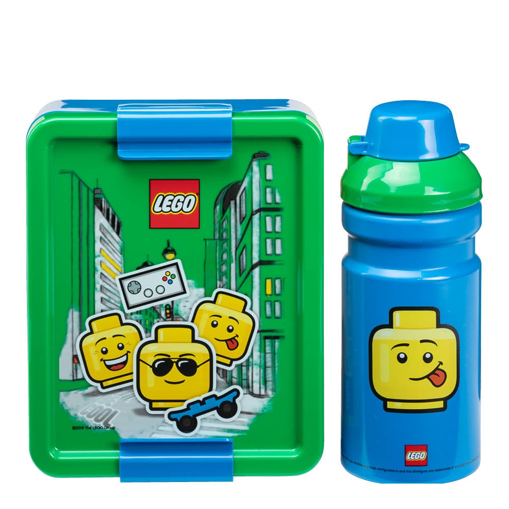 Lunchbox Set Ikonisk Figur Grön/Blå