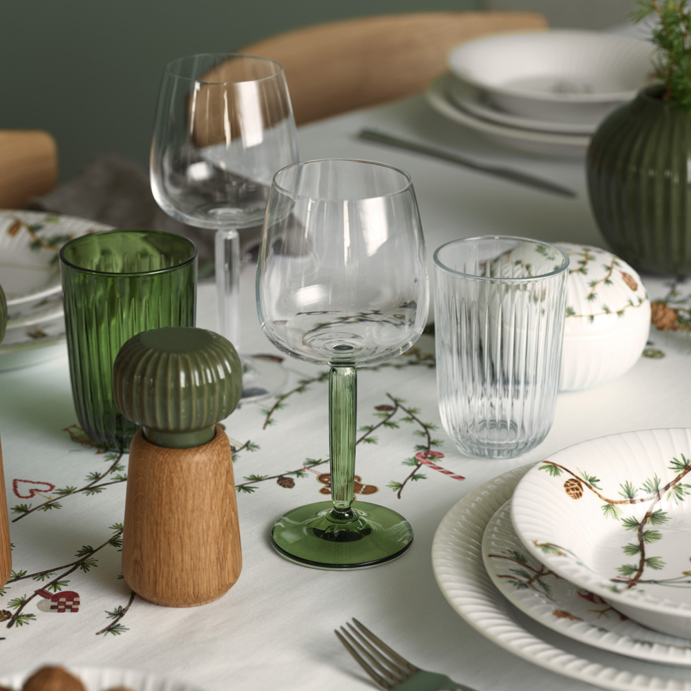 Hammersh?i Rödvinsglas 49 cl 2-pack Grön