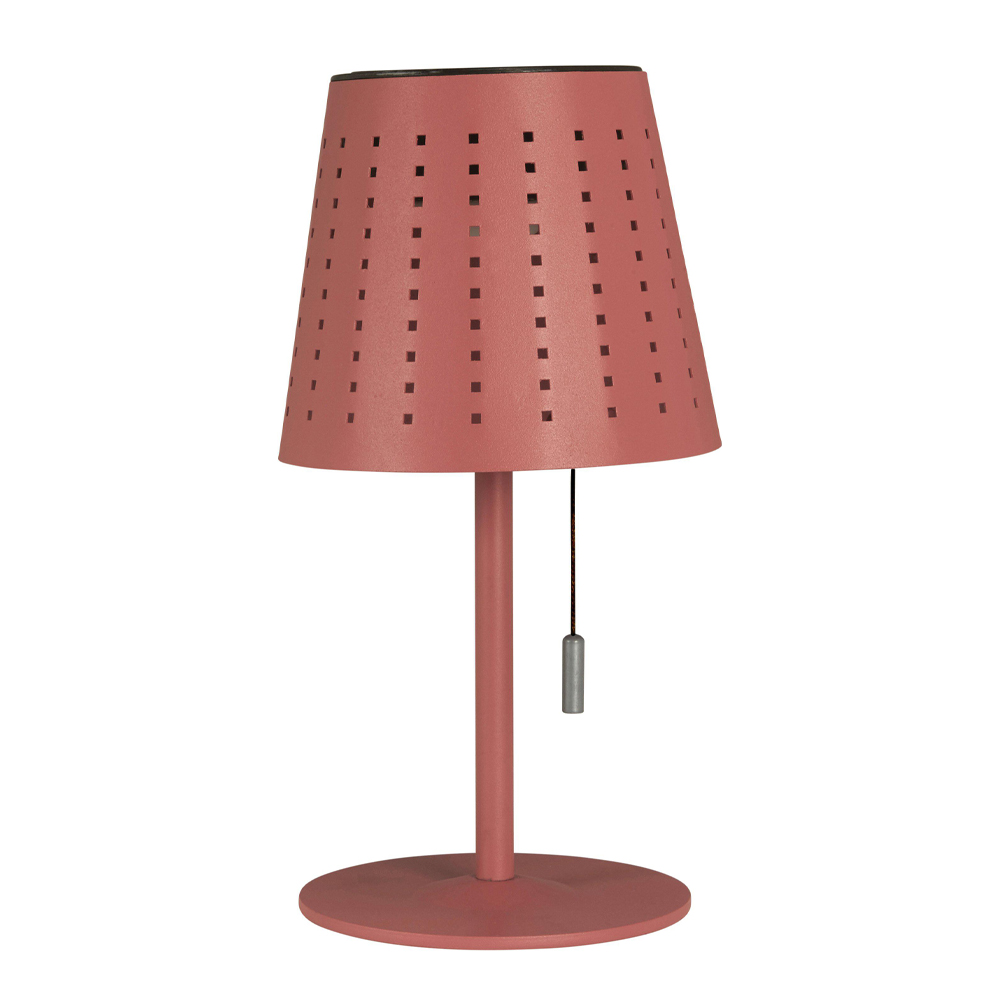 Halvar Solcellslampa 30 cm Röd
