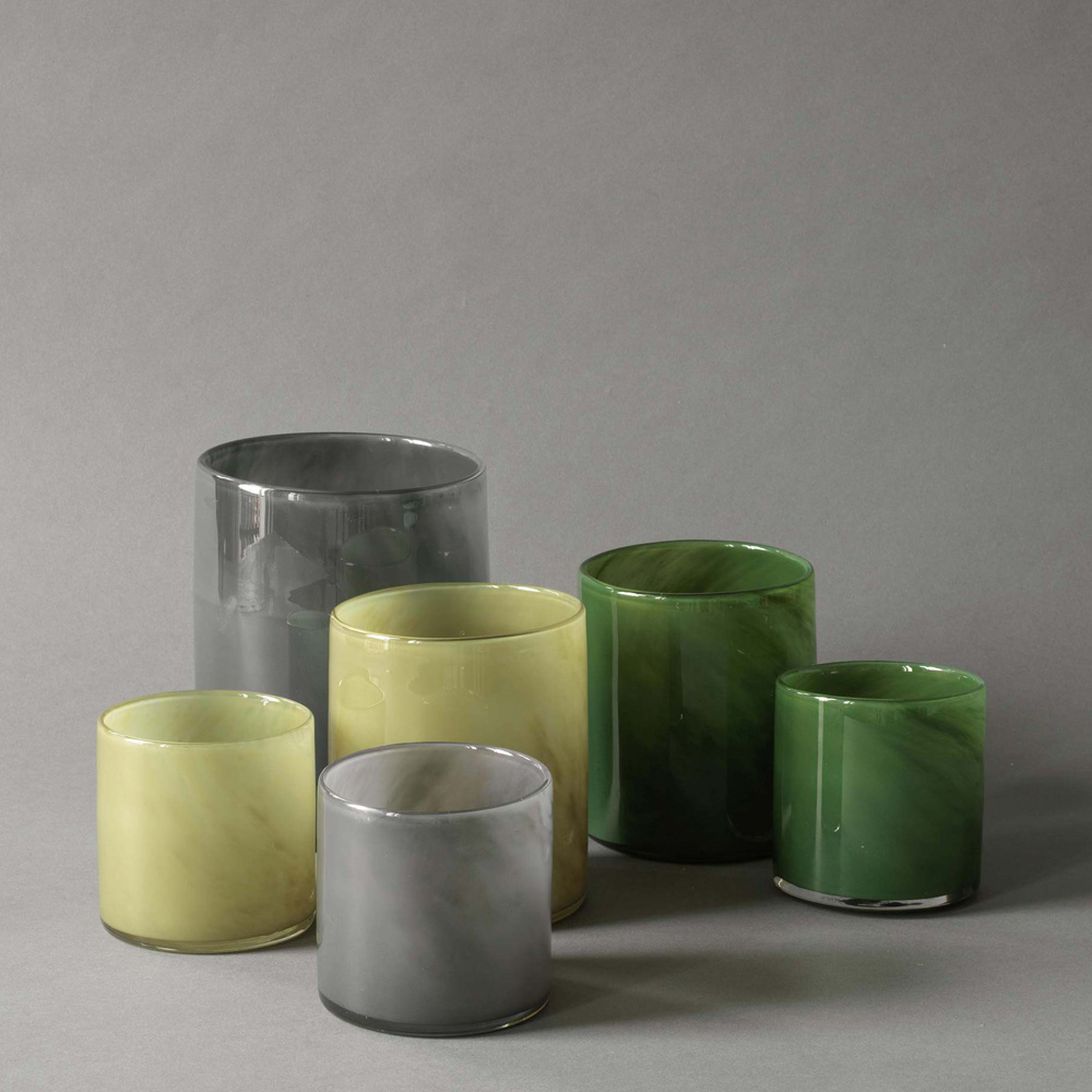 Lyric Ljuslykta 8x8 cm Olive Green