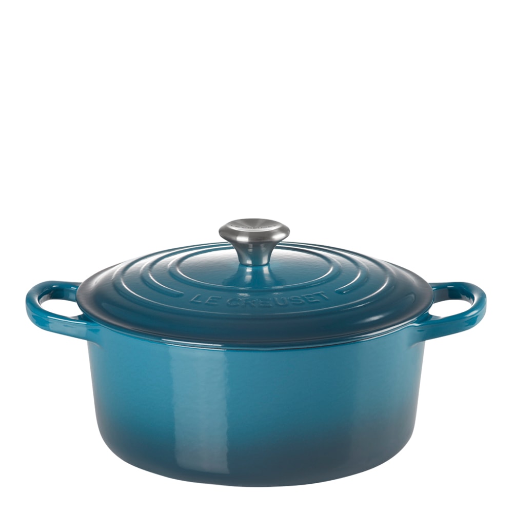 Signature Gjutjärnsgryta rund 24 cm 4,2 L Deep Teal