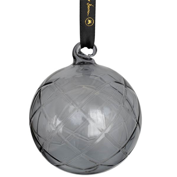 Lux Dekorkula 8 cm Grå