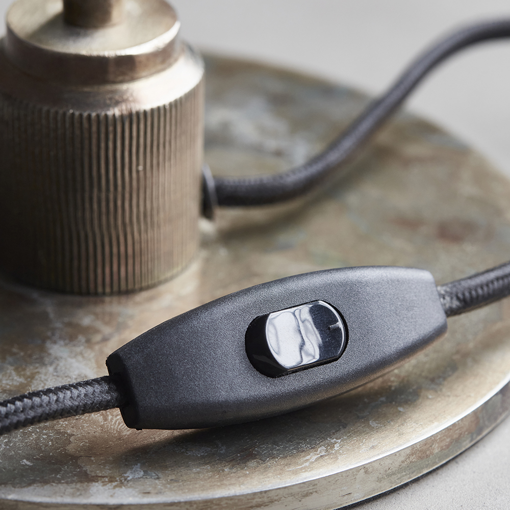 Boston Bordslampa 42x30 cm Antikbrun