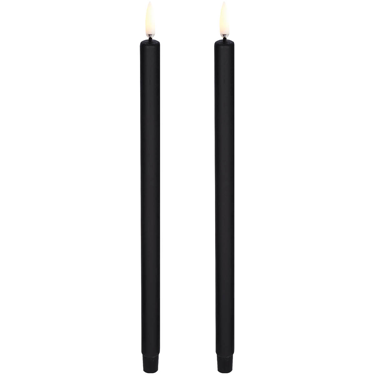 Led Kronljus 25 cm 2-pack Svart