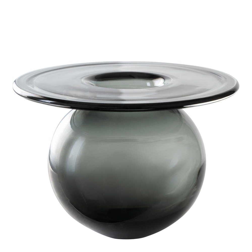 Boblen Vas 12 cm Grå