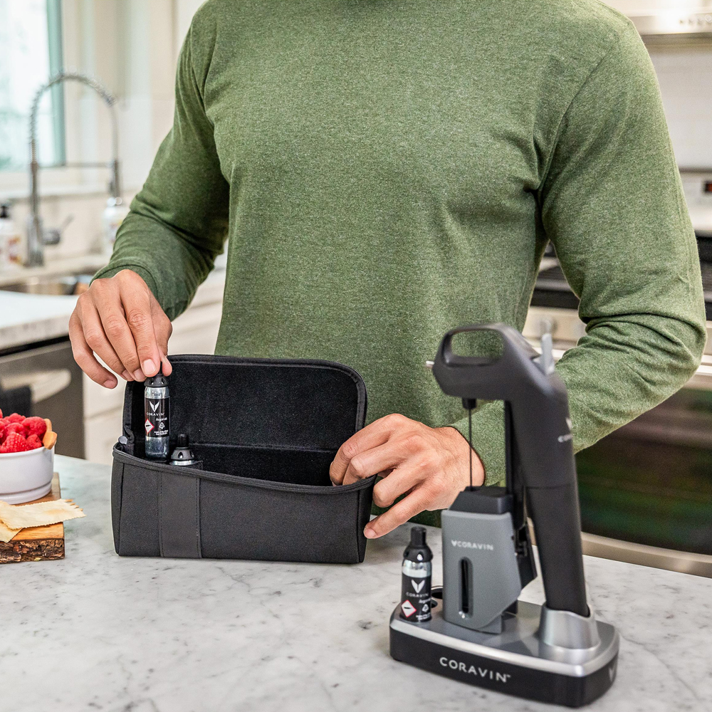 Fodral för Coravin Vinkonserveringssystem Svart