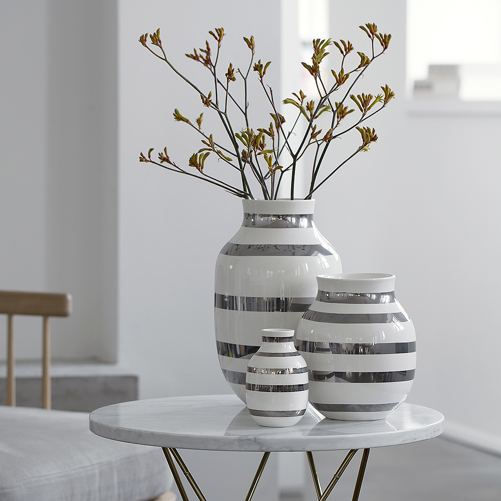 Omaggio Vas 20 cm Silver