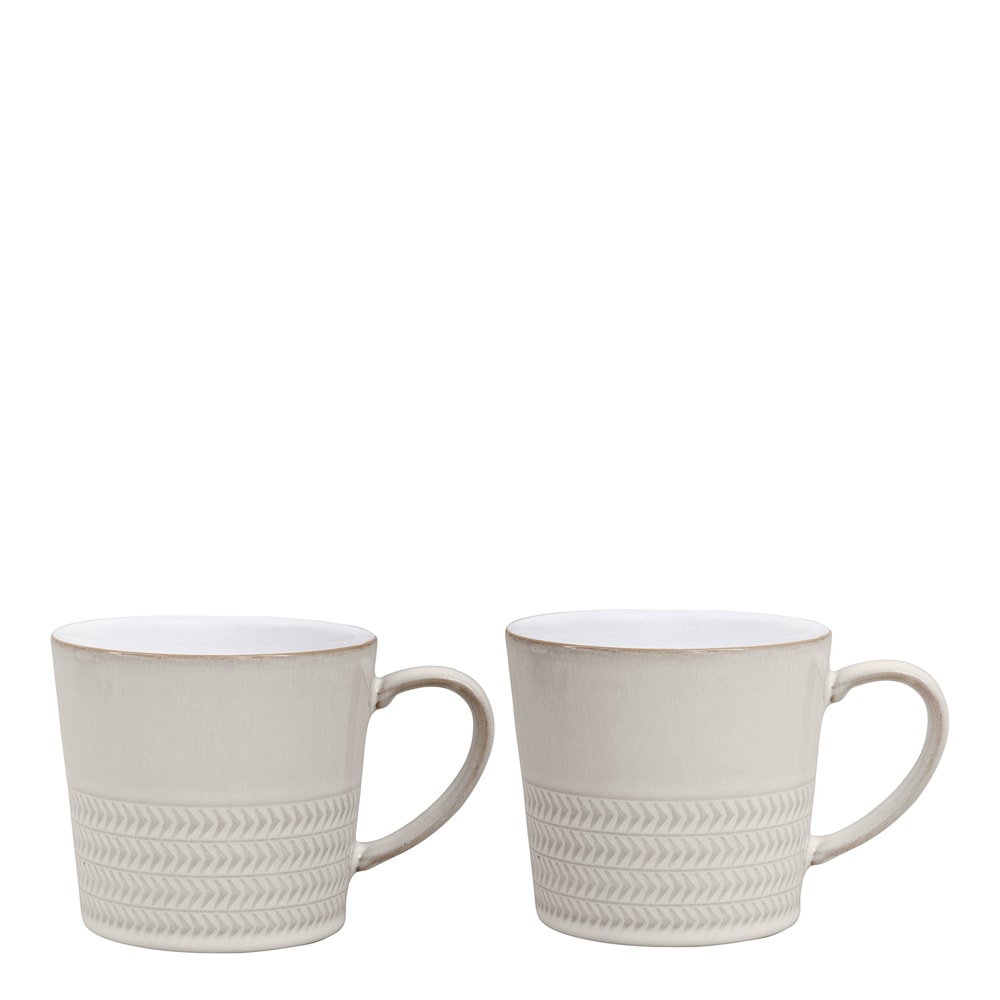 Natural Canvas Mugg 40 cl 2-pack Vit