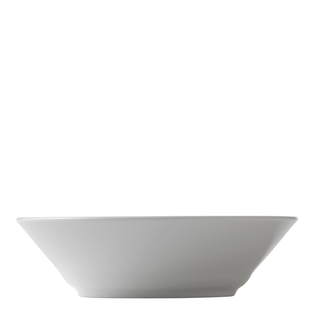 White Fluted Tallrik djup 17 cm 50 cl