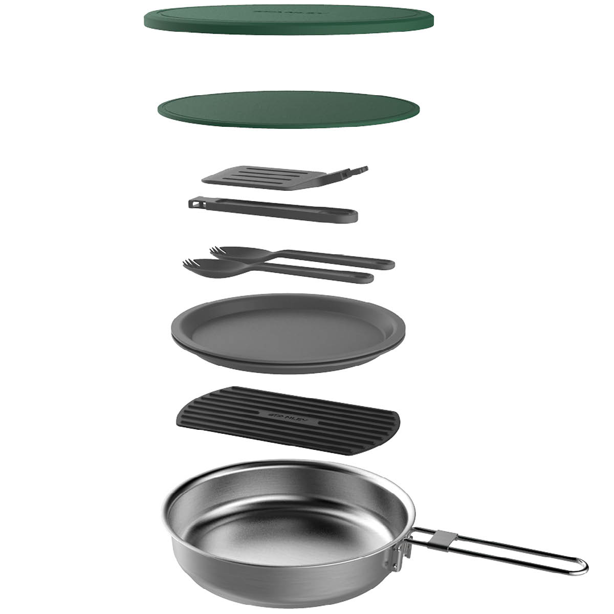 Adventure Stekpanneset 9-delar Grön/Rostfritt