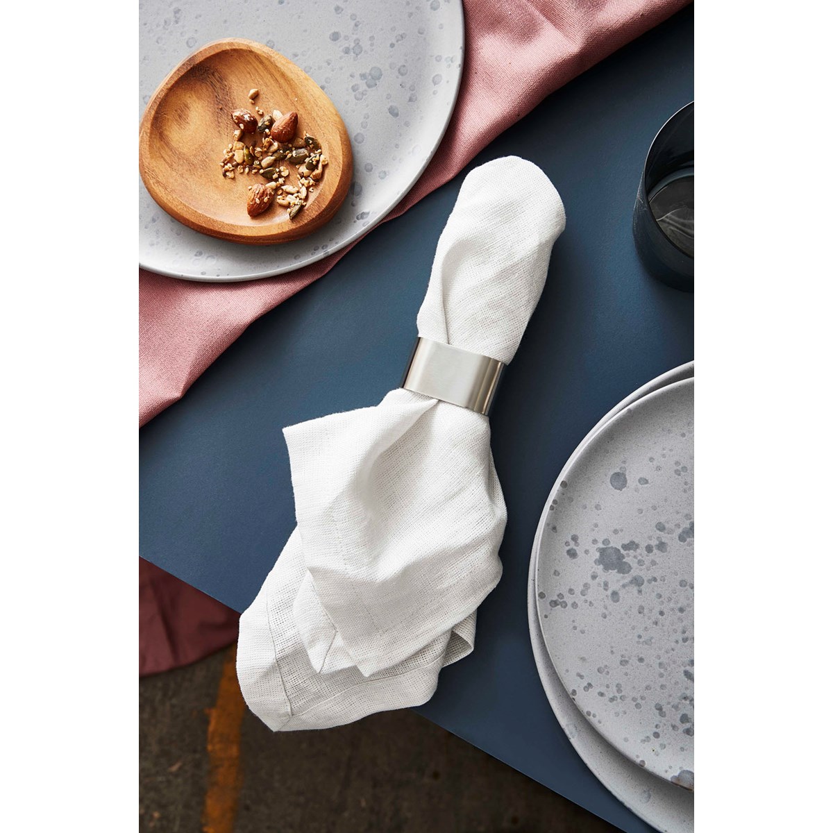 Raw Servettring 4-Pack Stål