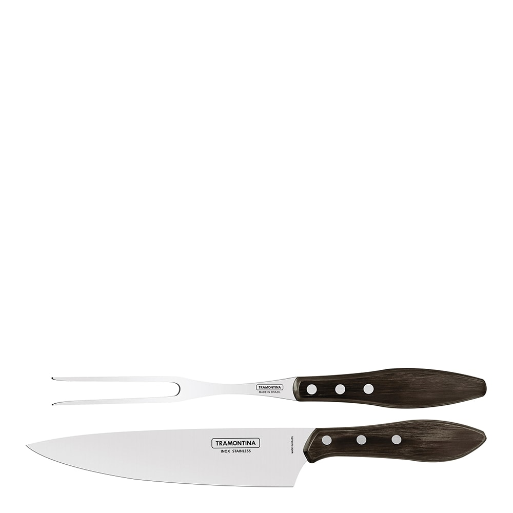 Churrasco Trancherset 2 delar Brun