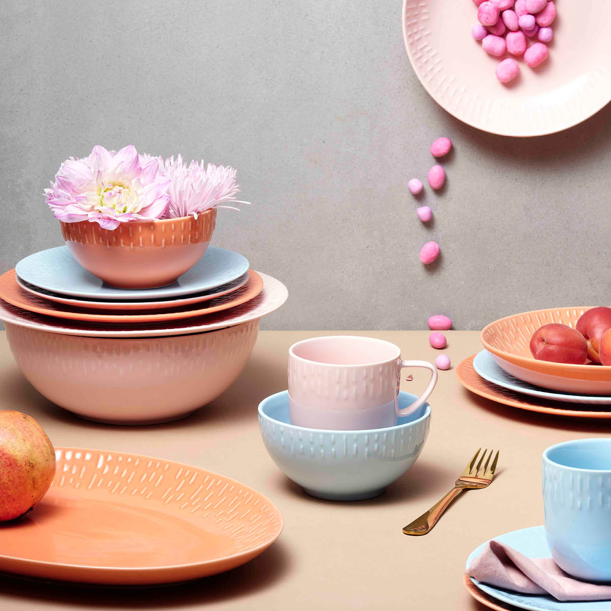 Confetti Mugg 35 cl Rosa