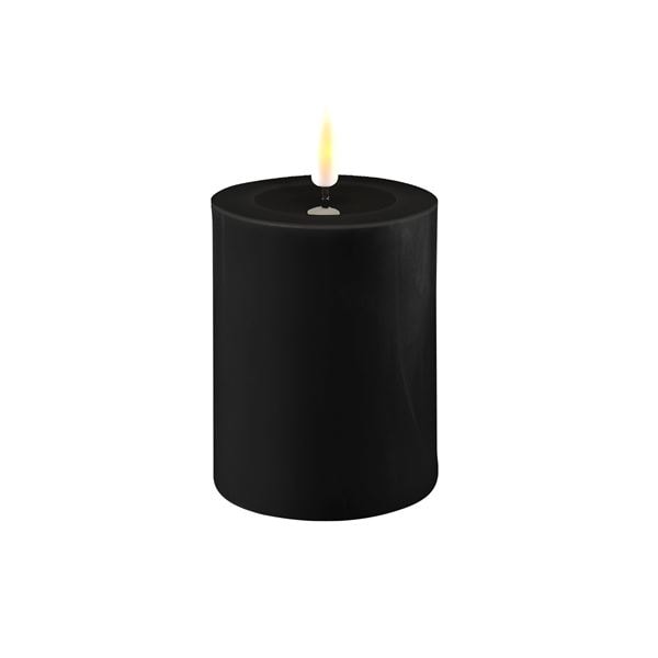 Blockljus Led 7,5x10 cm Svart