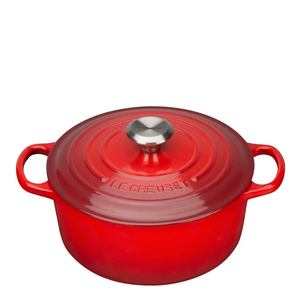 Signature Gjutjärnsgryta Rund 22 cm Cerise