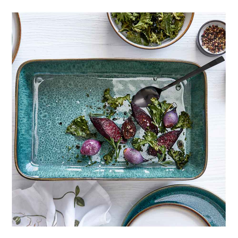 Form 19x14 cm Svart/Grön