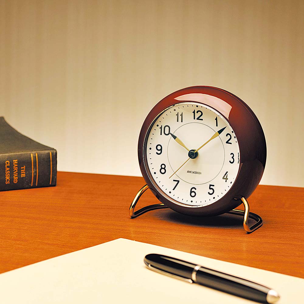 Station Bordsur 11 cm Bordeaux/Mässing