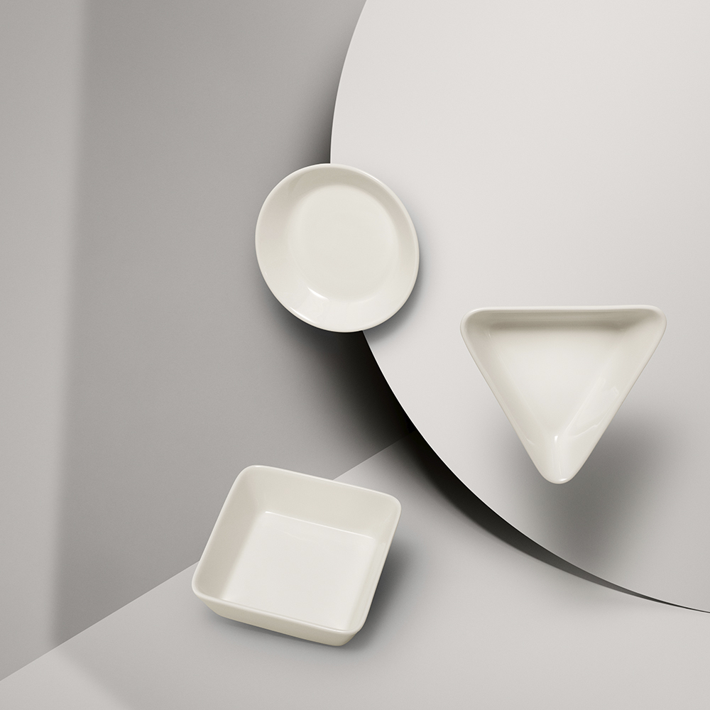 Teema Fat Trekant 12 cm Vit