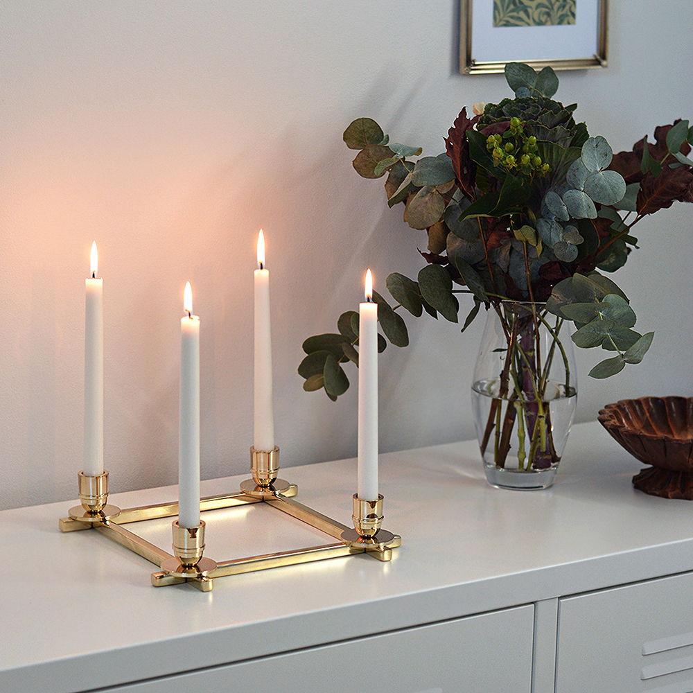 Herrgårdsljus 30 cm 6-pack Pärlvit