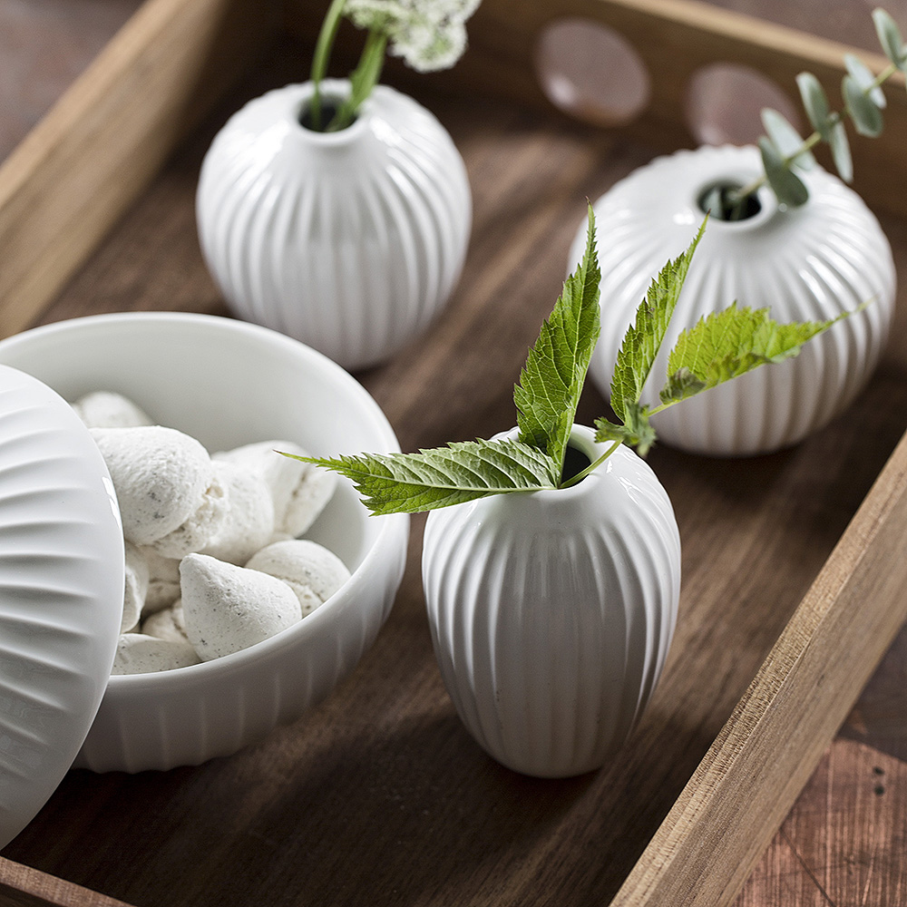 Hammersh?i Bonbonjär 11,5 cm Vit