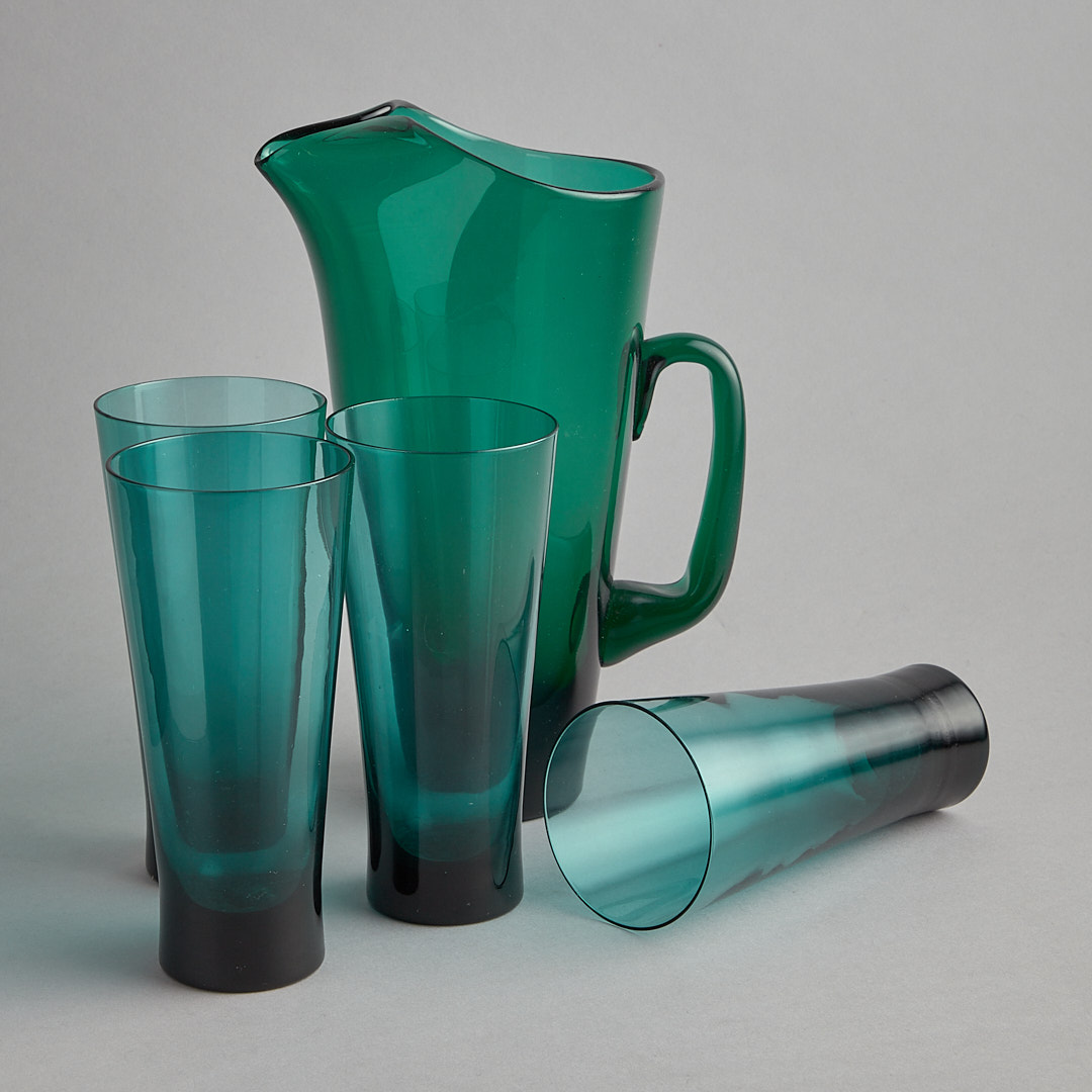 Karaff med glas