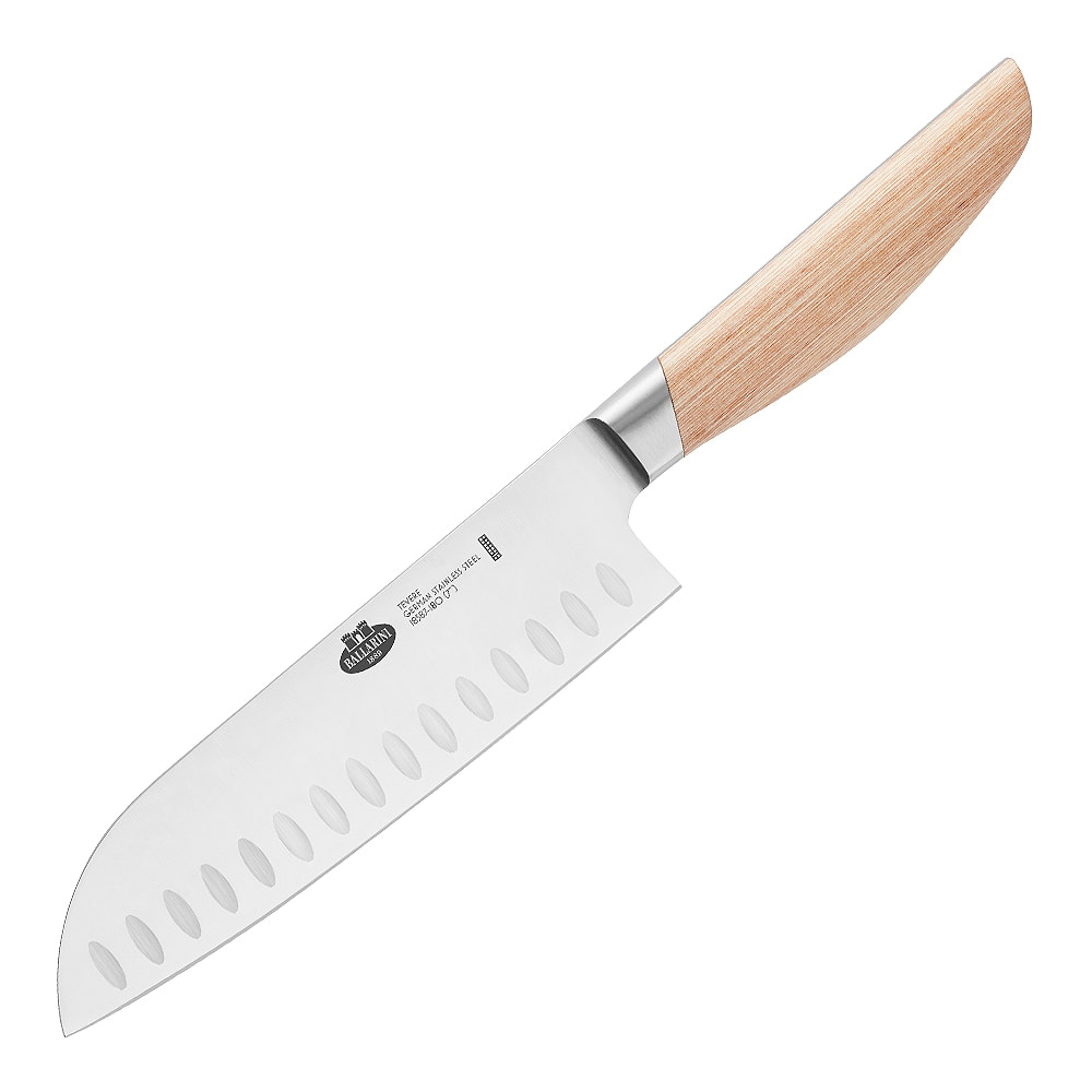 Tevere Santokukniv olivslipad 18 cm Trä