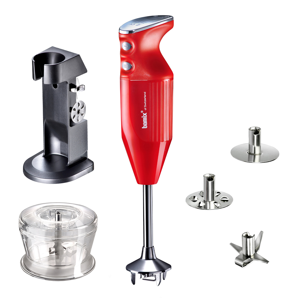 Bamix Stavmixer Deluxe C 200 w Röd