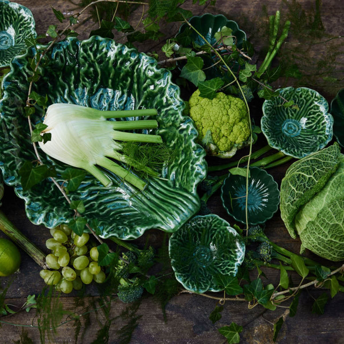 Florian S Skål 9 cm Grön