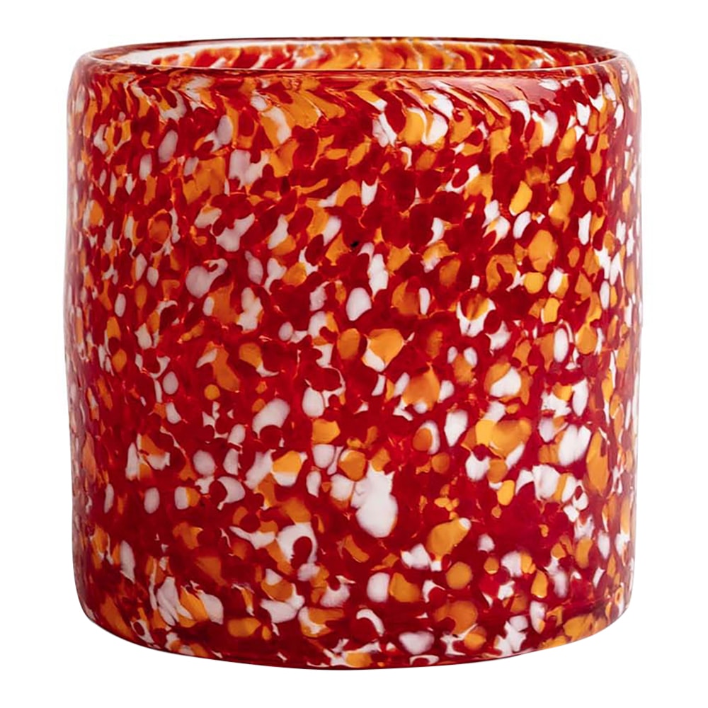 Calore Ljuslykta 10x10 cm Röd/Orange